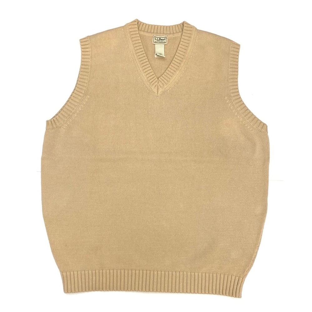 L.L. Bean Men's Tan  Pullover Sweater Vest